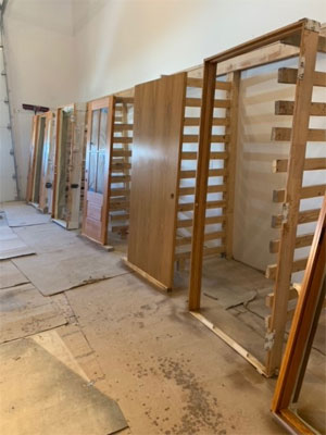 Exterior door painting